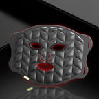 New tech leather silicone washable led face beauty device led light therapy mask