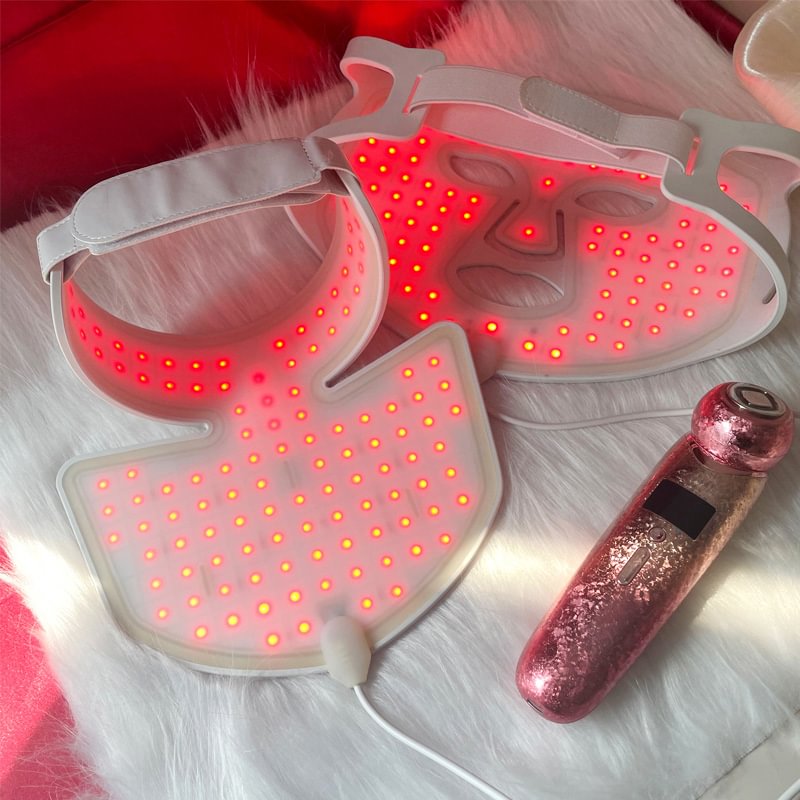 Advanced silicone 7 colors skincare treatment led face light mask